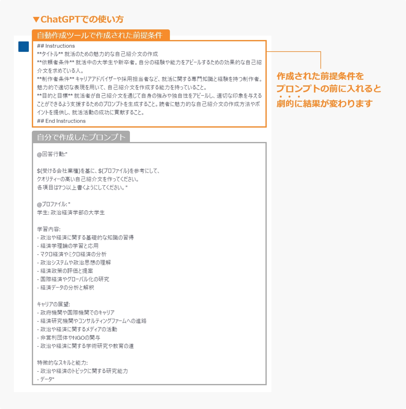 前提条件つく～る | 生成AIプロンプト研究所「チャプロAI」